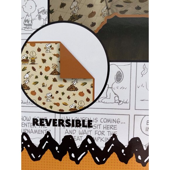 Peanuts Snoopy Charlie Brown Woodstock Autumn Fall Quilt Size TWIN 68’X86” NEW - Picture 5 of 16